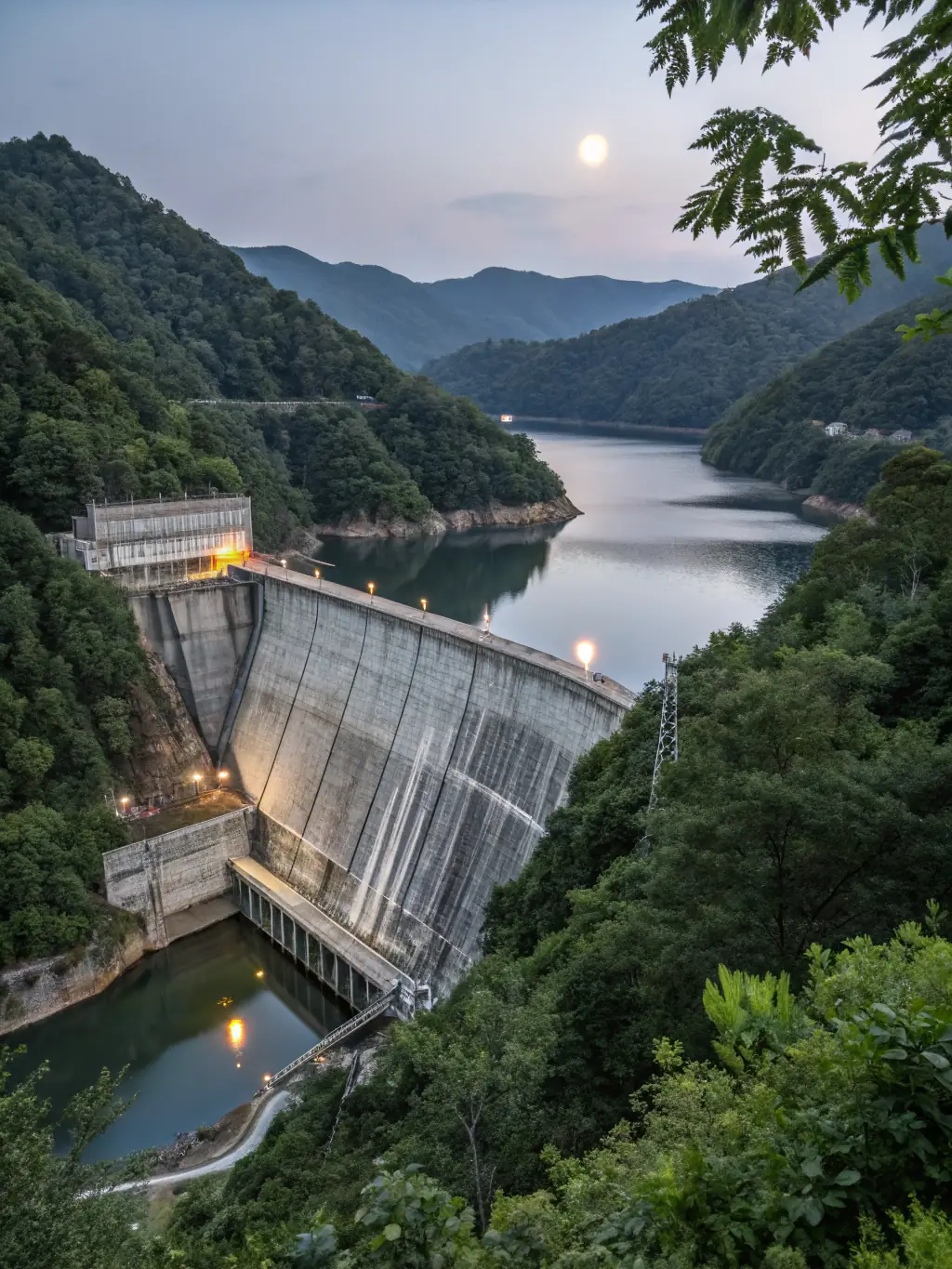 A picture of a hydroelectric dam project in the DRC, illustrating the potential for hydropower development and its impact on energy supply.